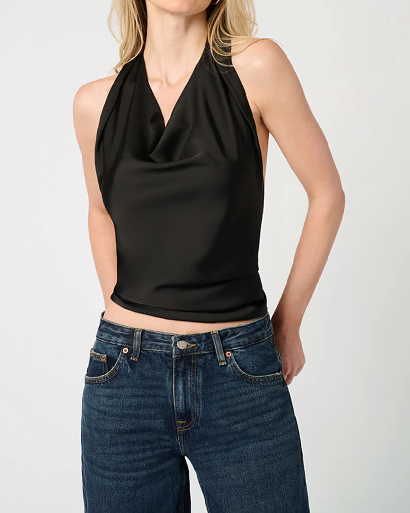 Halter Cowl Neck Top | We Wore What
