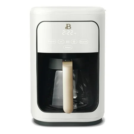 Beautiful 14-Cup Programmable Drip Coffee Maker with Touch-Activated Display, White Icing by Drew Barrymore | Walmart (US)