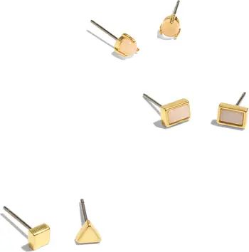 Madewell Nightstone Set of 3 Stud Earrings | Nordstrom | Nordstrom