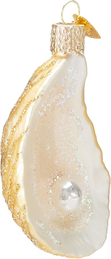Old World Christmas Oyster with Pearl Glass Blown Ornament for Christmas Tree, Handcrafted Holida... | Amazon (US)