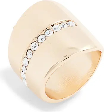 Open Edit Pavé Center Band Ring | Nordstrom | Nordstrom