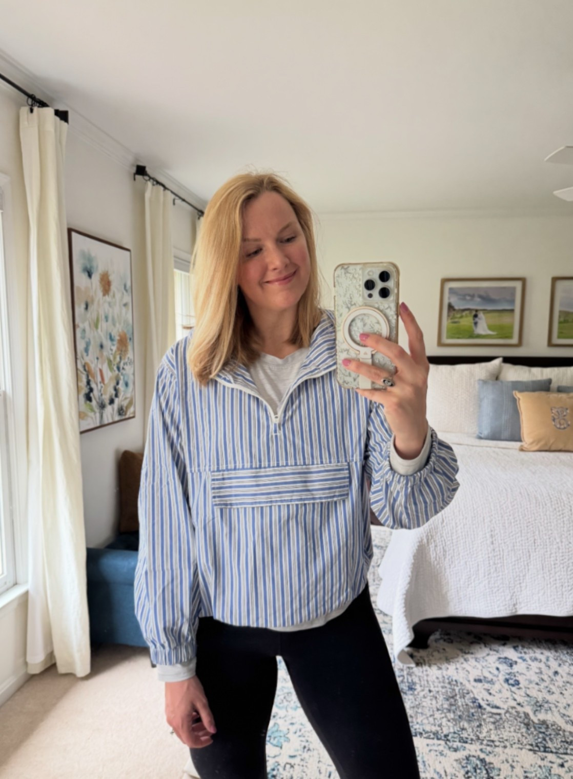 Popover windbreaker perfect for rainy days or a light spring layer, front pouch pocket is functional and I’m in my normal size 

#LTKmomlife #LTKgrwm #LTKSeasonal