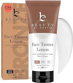 Face Tanner - USA Made with Natural & Organic Ingredients, Face Self Tanning Lotion, Non Toxic Se... | Amazon (US)