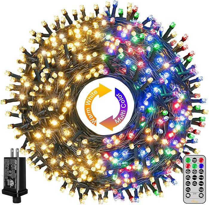 Ollny Christmas Lights, 210FT 640LED Color Changing Christmas Tree Lights with 11 Modes Remote Co... | Amazon (US)