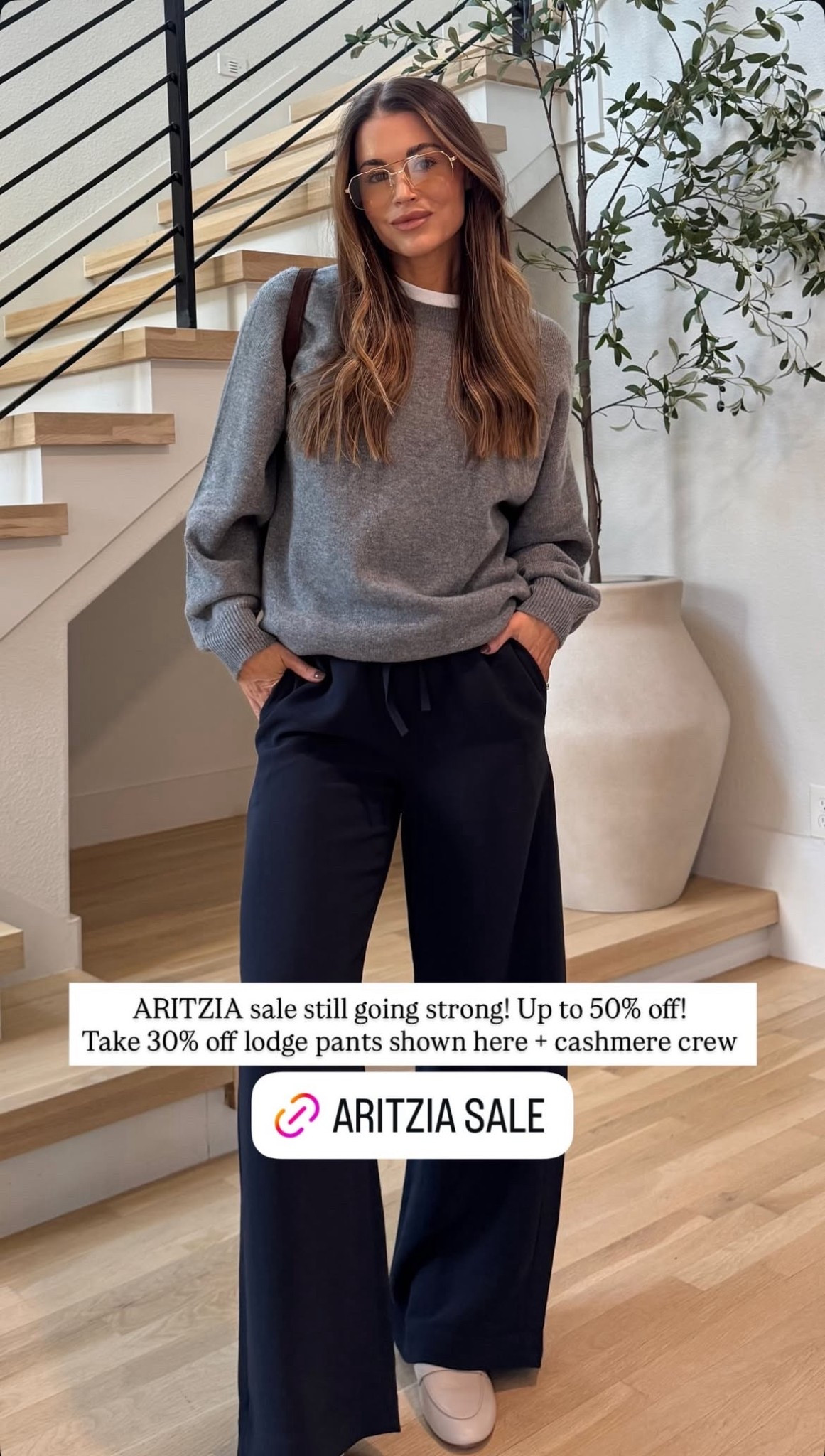 ARITZIA sale still going strong. Up to 50% off! Take 30% off lodge pants shown here + cashmere crew!

#LTKFindsUnder100 #LTKootd #LTKSaleAlert