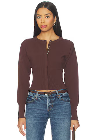 ALL THE WAYS Kourtney Cardigan in Dark Brown from Revolve.com | Revolve Clothing (Global)
