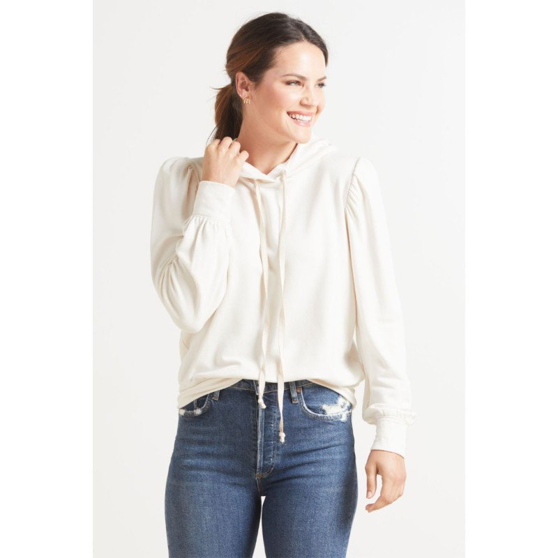 SUNDRY Puff Sleeve Hoodie | EVEREVE | Evereve