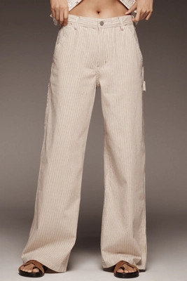 Denimist Teri Wide-Leg Carpenter Pants | Anthropologie (US)