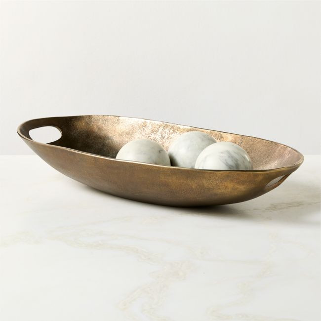 Mawson Cast Aluminum Decorative Bowl Small | CB2