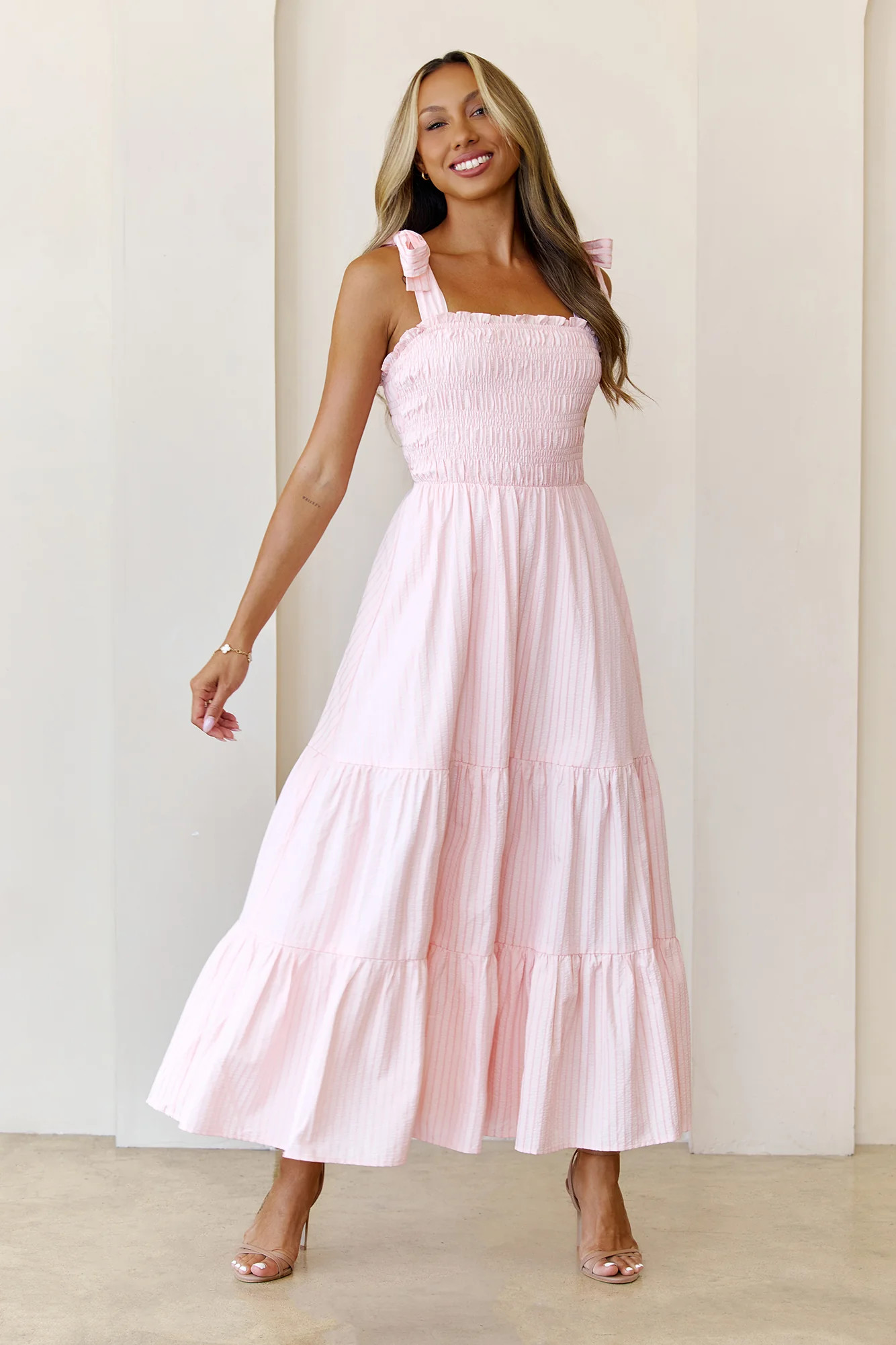 Summer Daydream Maxi Dress Pink | Hello Molly (US)
