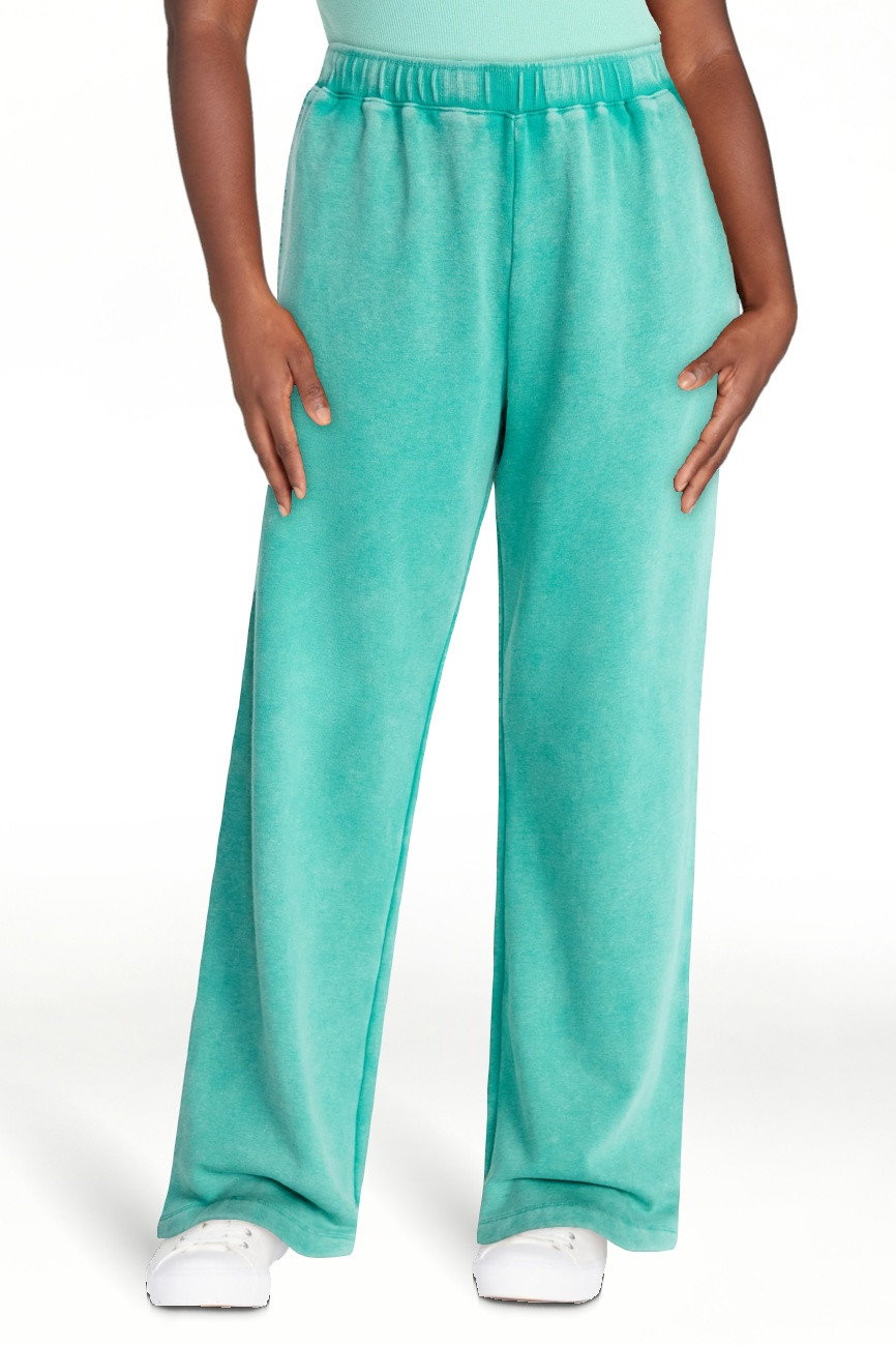 No Boundaries Washed Fleece Wide Leg Pants, 31" Inseam, Women's XXS-XXL - Walmart.com | Walmart (US)