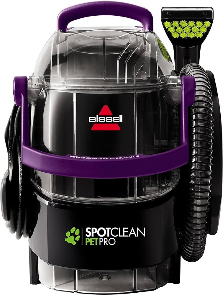 BISSELL SpotClean Pet Pro Portable Carpet Cleaner, 2458, Grapevine Purple, Black, Large | Amazon (US)