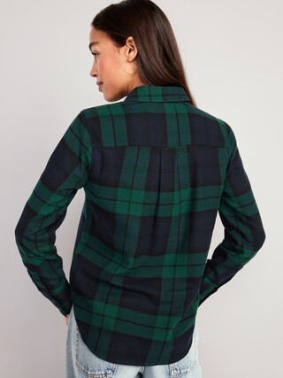 Relaxed Classic Flannel Shirt for Women | Old Navy (US)