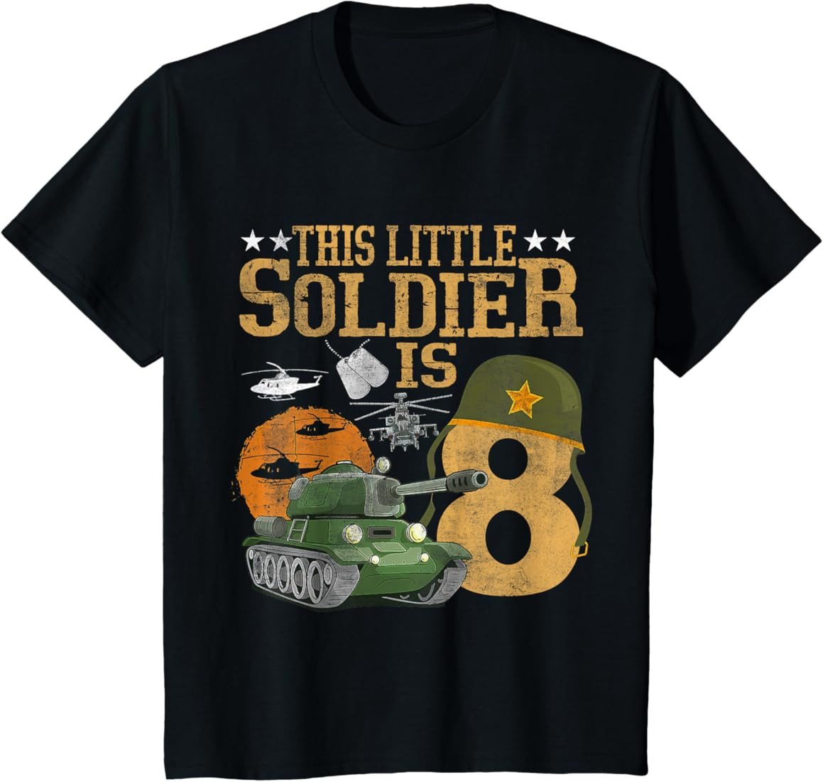 Brand: Kids Birthday Soldier Camo Style Tee | Amazon (US)