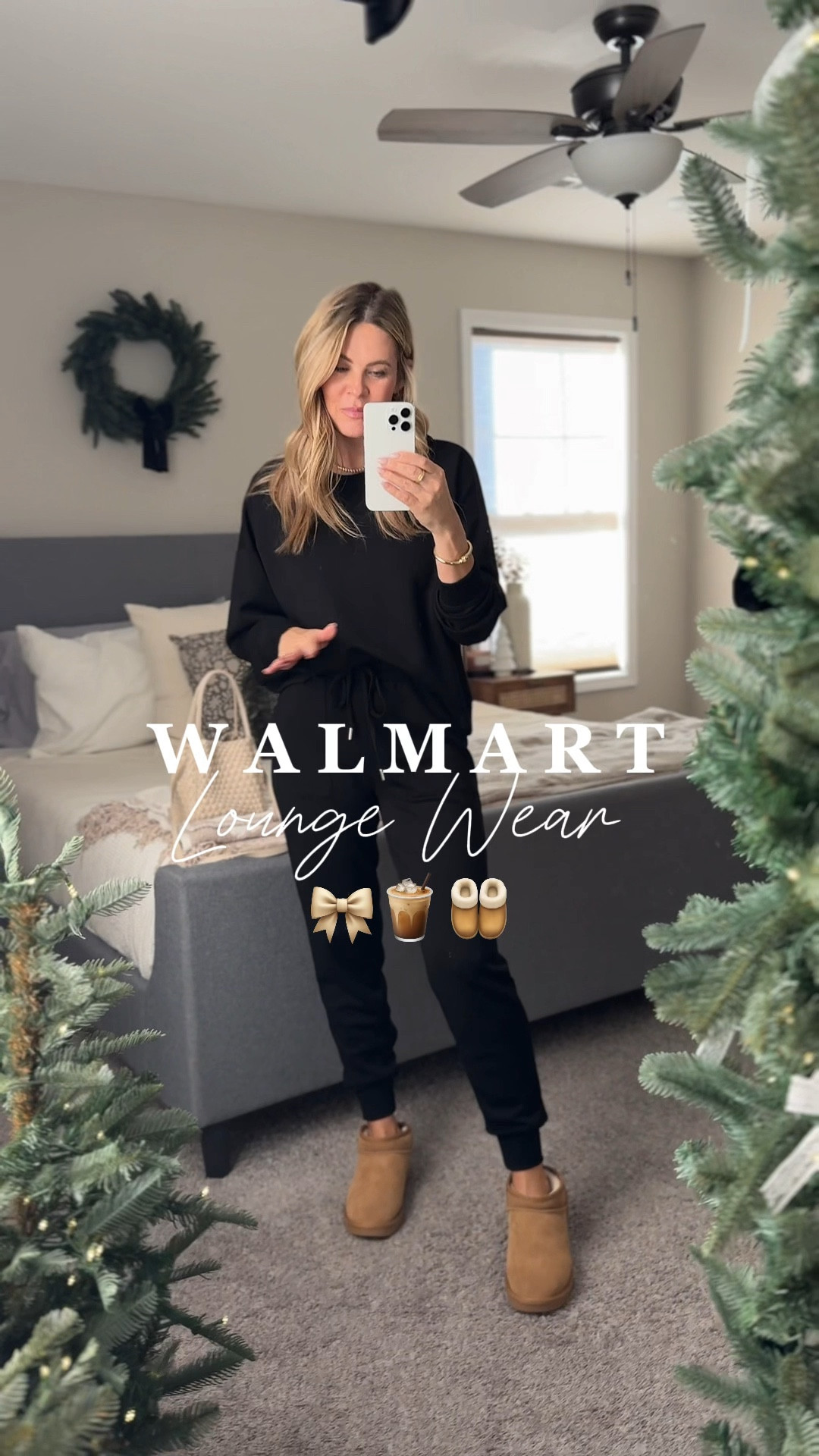 As if I couldn’t decide on all the colors but the black is so good. I love this scuba knit loungewear. The black definitely makes it easy to mix and match with other pieces. I’m in a medium in the top and small in the pants. Fits true to size. 

#LTKActive #LTKFindsUnder50 #LTKTravel