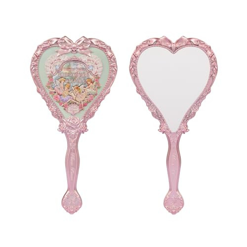 Flower Knows [Gift] Hand Mirror,Buy 5 Cosmetics,Get 1 Midsummer Fairytales Green Hand Mirror,Vintage Heart Handheld Mirror,Fancy Princess Mirror with Long Handle,Gift for Girls & Women(Tea Menthe) | Amazon (US)