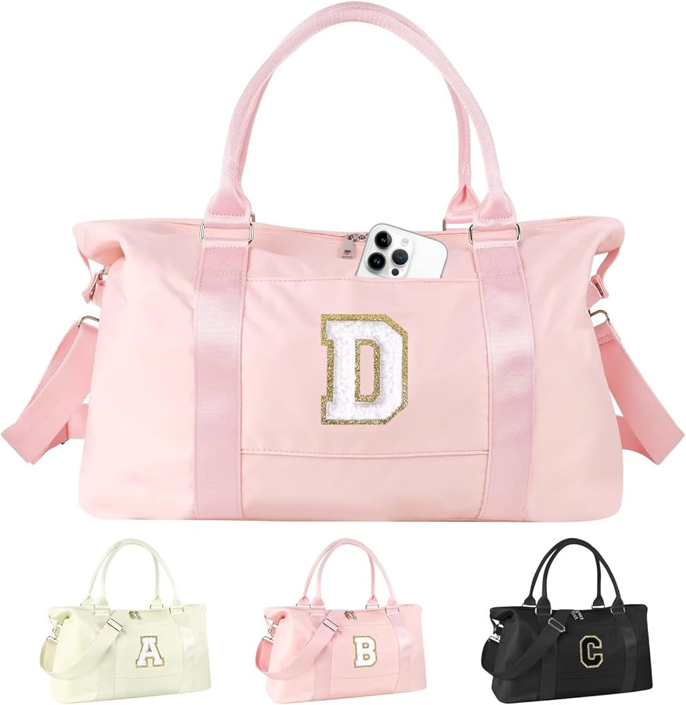 Birthday Gifts for Daughter,Initial Travel Duffel Bag for Teen Girls,Personalized Weekender Bag C... | Amazon (US)