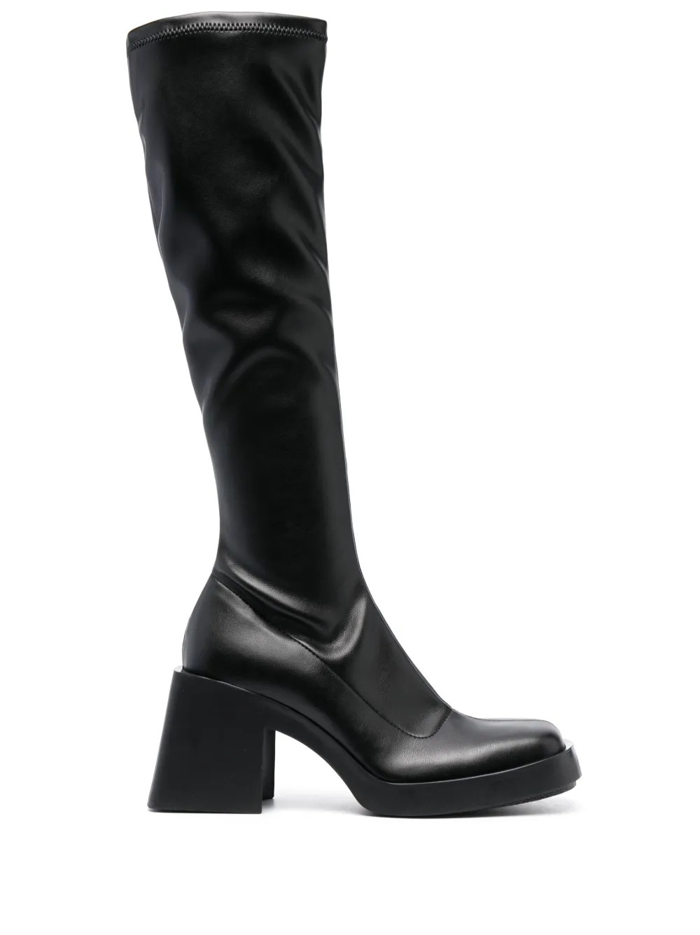 Chloe square-toe 80mm boots | Farfetch Global