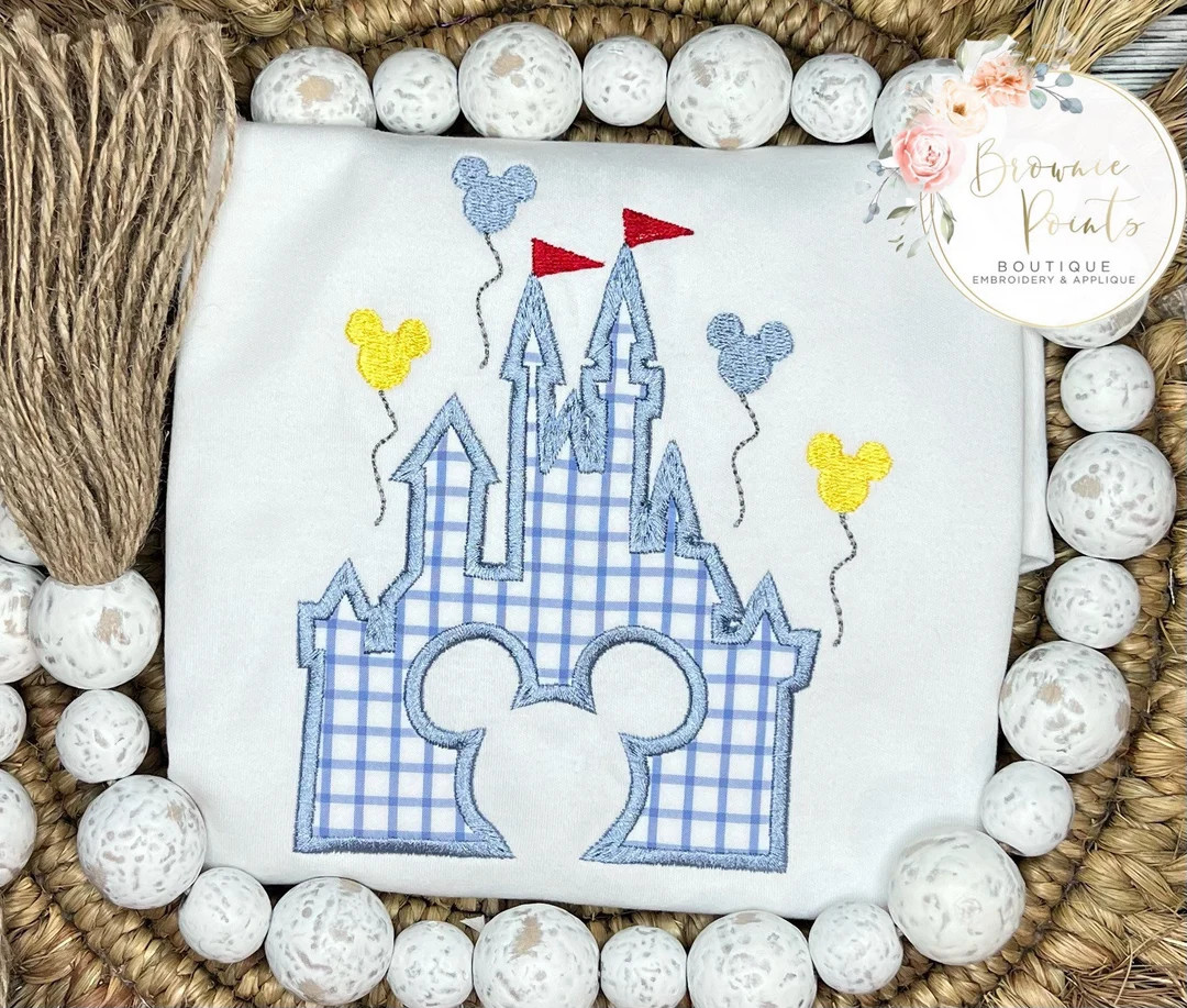 Magical Castle Appliqué Shirt, Disney Shirt, Tshirt, Romper, Bubble - Etsy | Etsy (US)