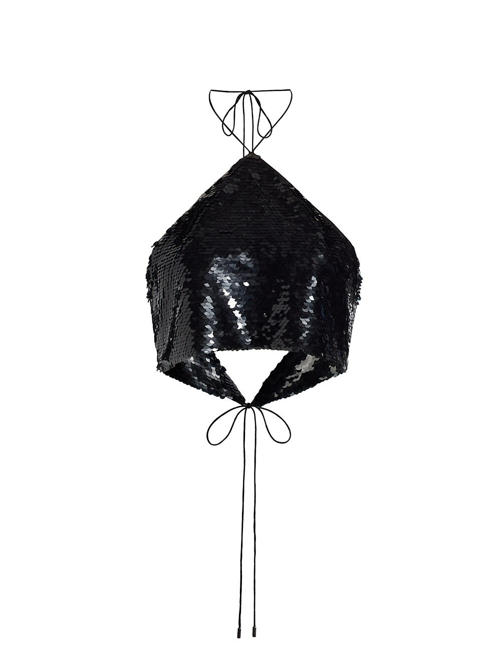 Alexis Zira Sequin Halter Crop Top | Saks Fifth Avenue