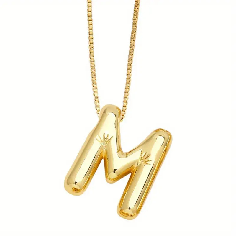 Polish 18k Gold Plated Initial English Letter Necklace - Temu Canada | Temu Affiliate Program