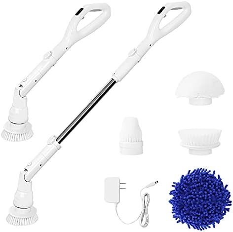 HZWY Electric Spin Scrubber Cleaner Brush 360 Cordless Shower Scrubber Power Bathroom Scrubber wi... | Amazon (US)