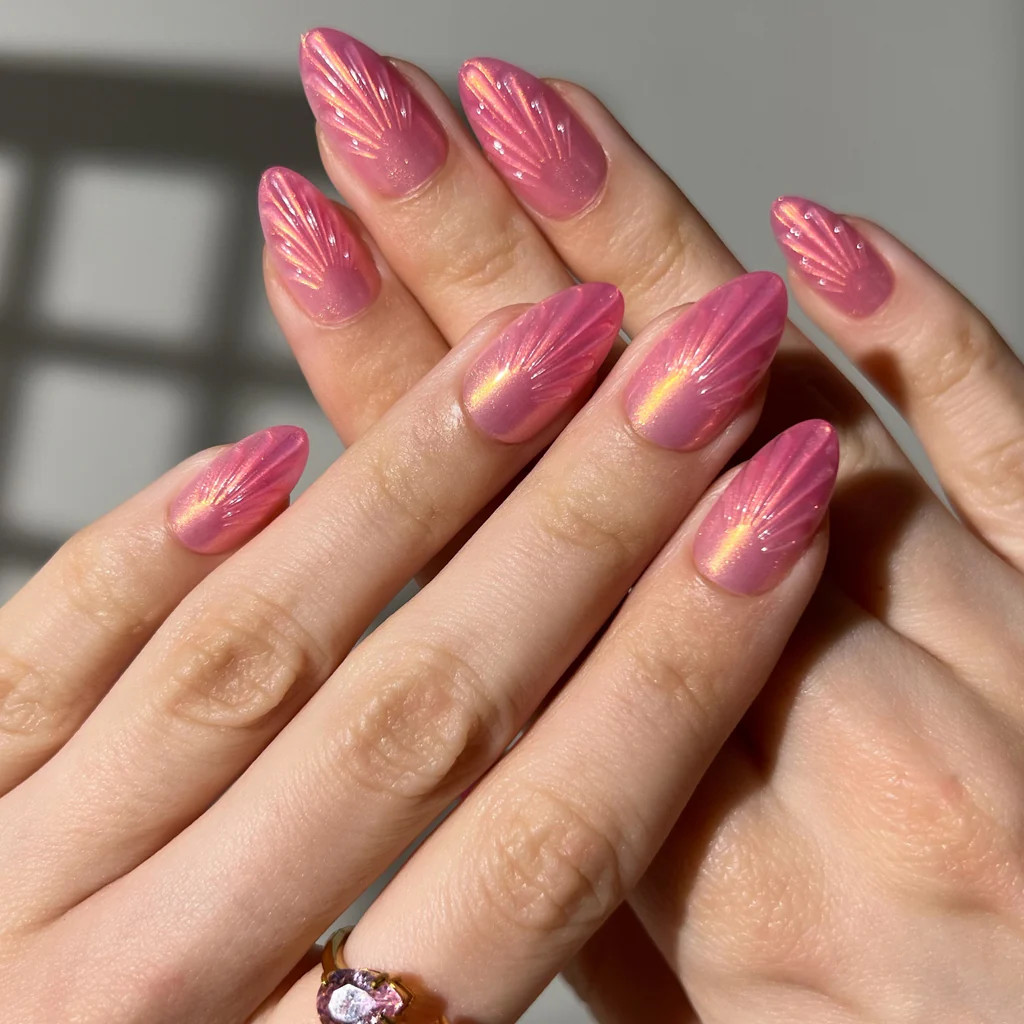 Mermaid Shell Press-On Nails | PaintLab