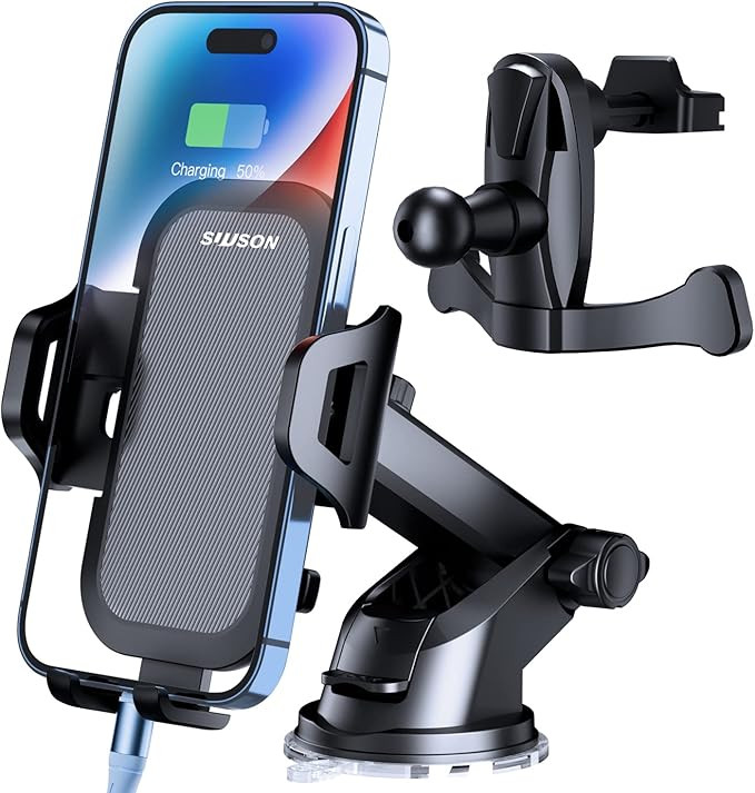 SUUSON Car Phone Holder Mount【Upgraded】-【Bumpy Roads Friendly】 Phone Mount for Car Dashbo... | Amazon (US)