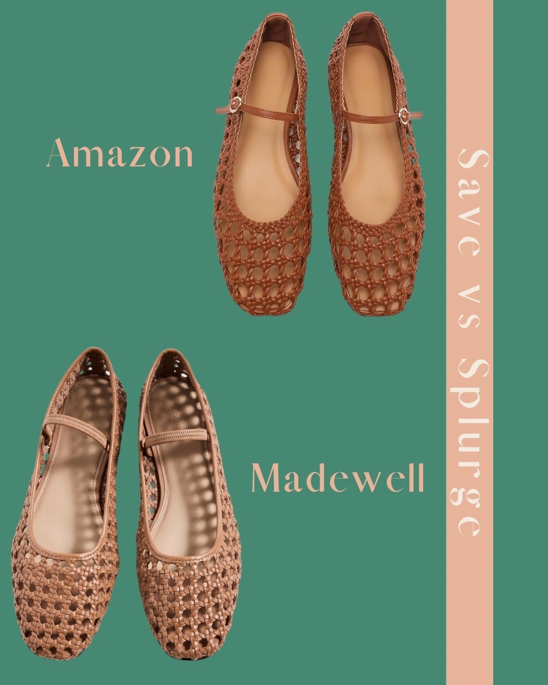 These designer inspired natural ballet flats  look great and are a fraction of the price of the real deal! Save vs splurge, look for less

#LTKgrwm #LTKSaleAlert #LTKmomlife