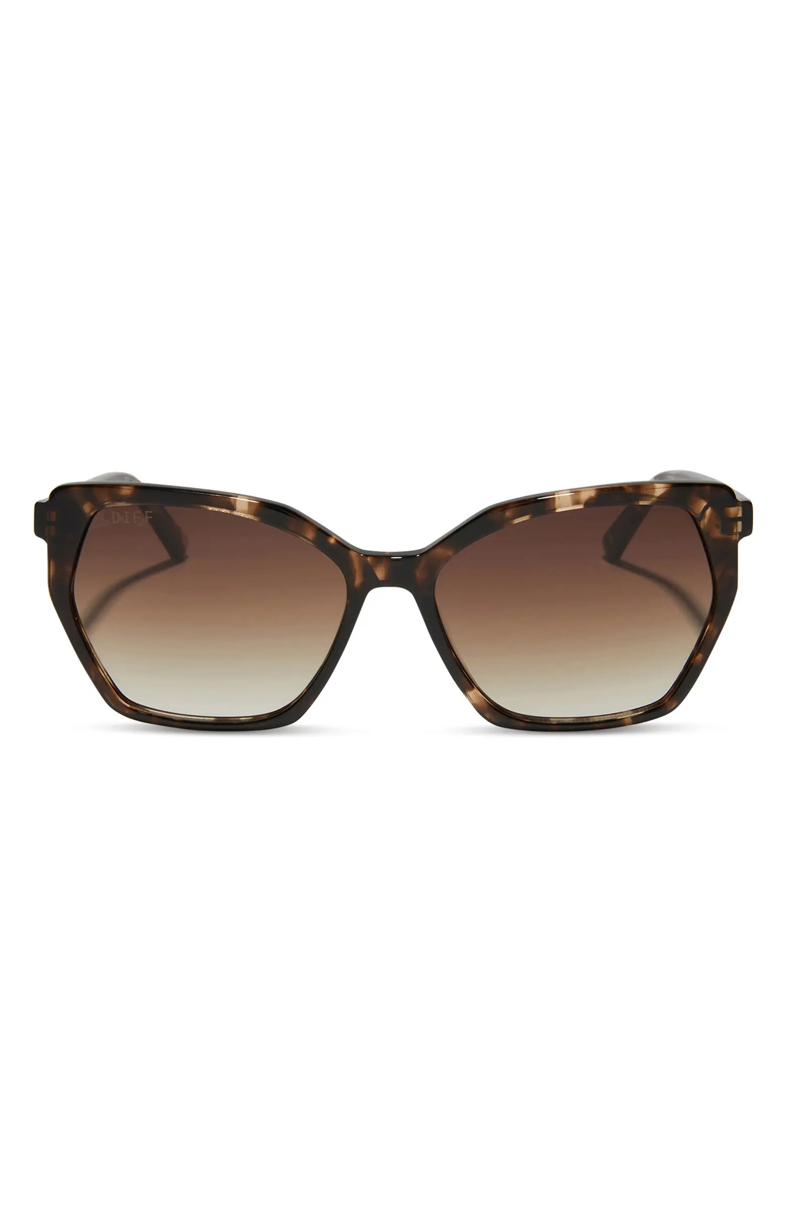 DIFF Vera 55mm Gradient Polarized Square Sunglasses | Nordstrom | Nordstrom