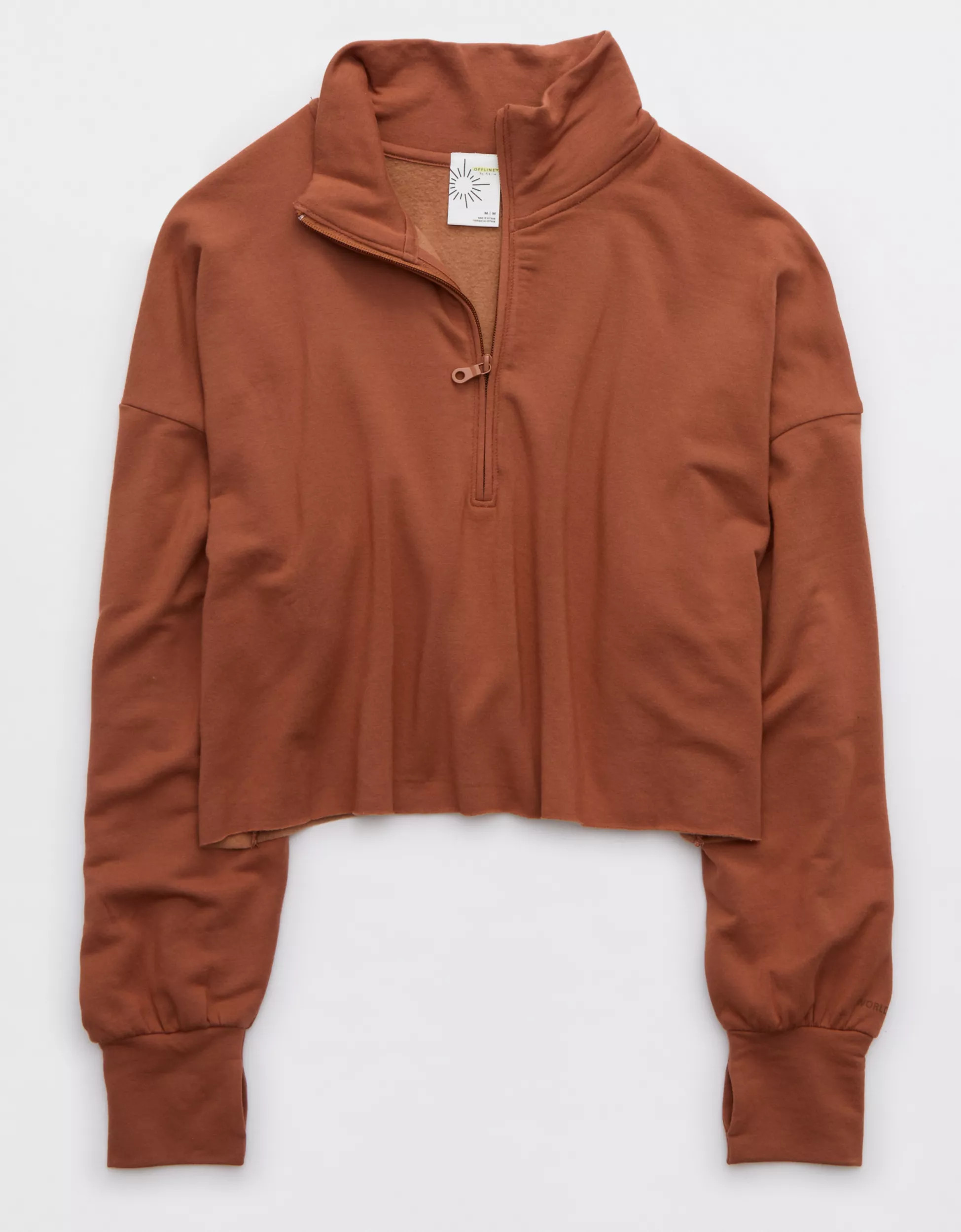 OFFLINE By Aerie OTT Fleece Quarter Zip Sweatshirt | Aerie