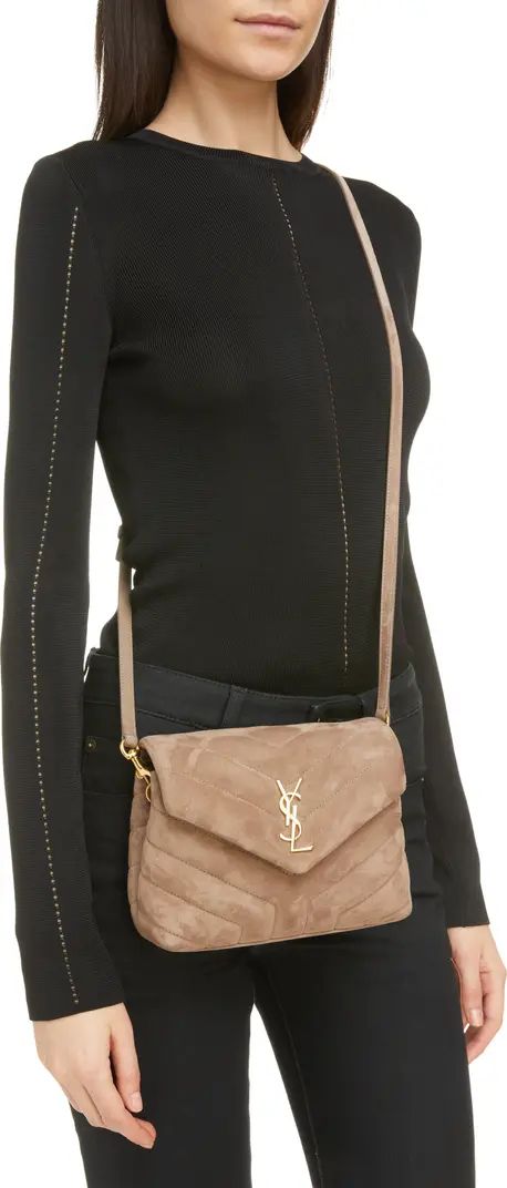 Saint Laurent Small Loulou Quilted Suede Crossbody Bag | Nordstrom | Nordstrom