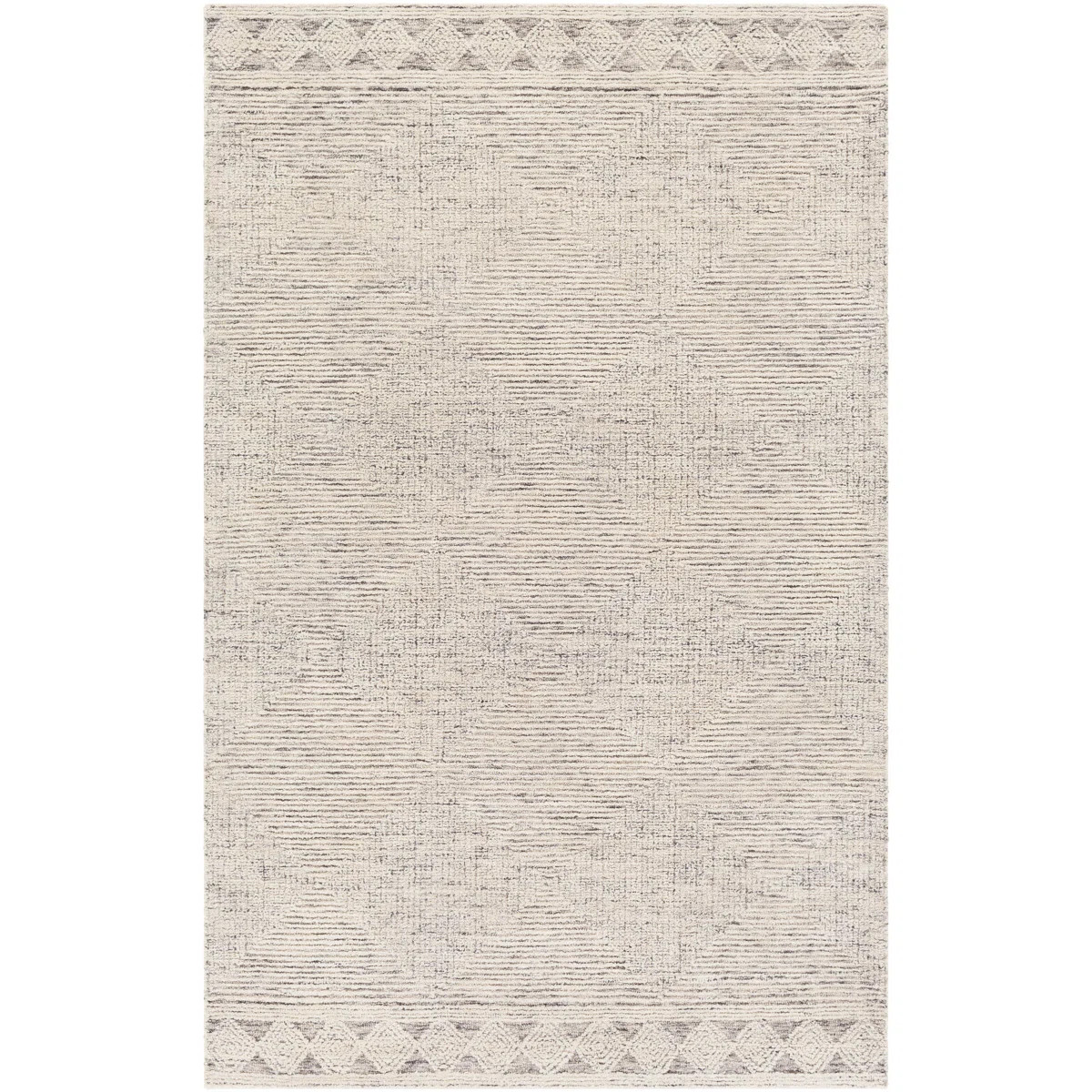 Eilish Southwestern Handmade Tufted Wool Taupe/Cream Area Rug | Joss & Main