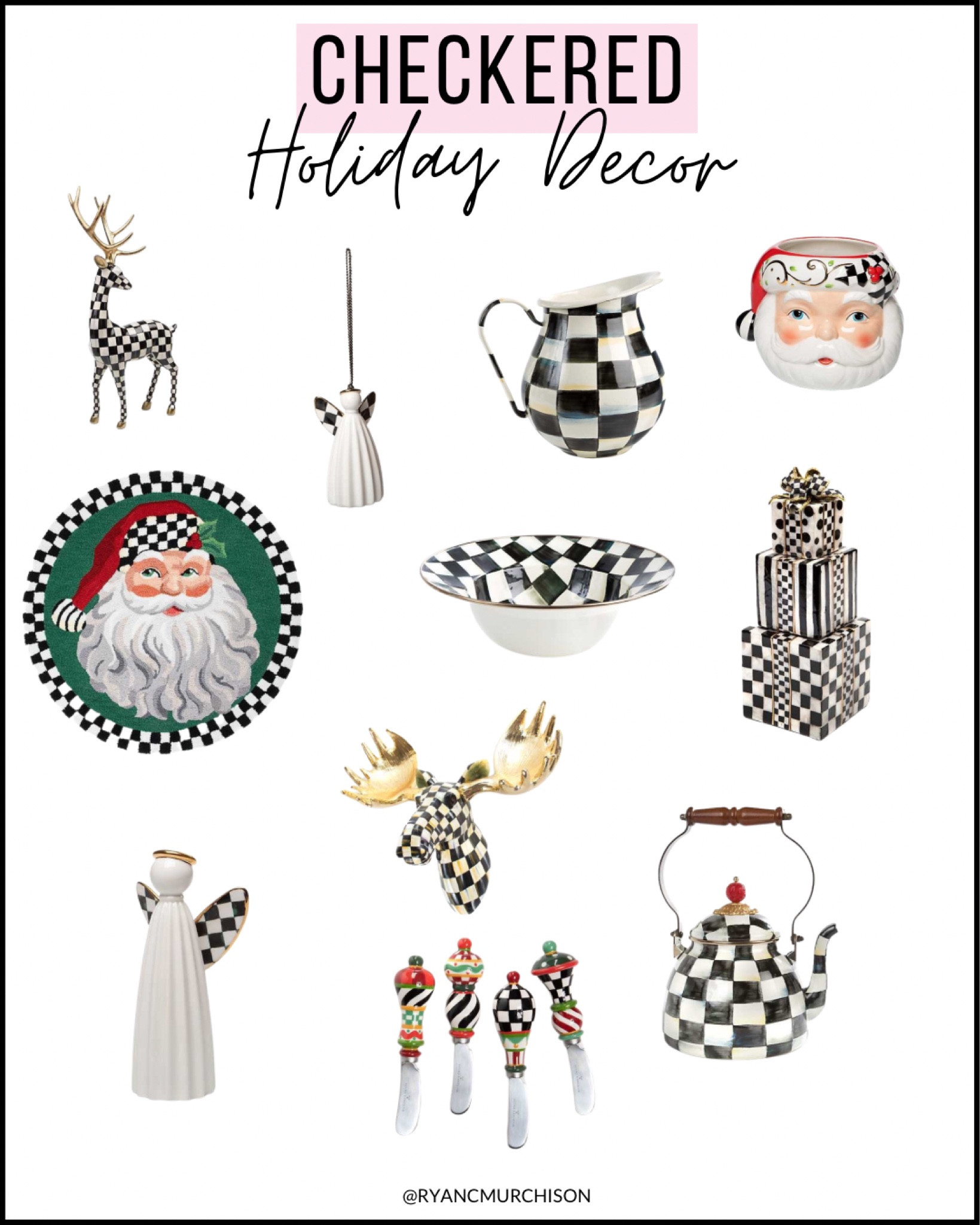 Favorite checkered holiday finds, holiday home decor, checkered home decor and kitchen finds 

#LTKhome #LTKSeasonal #LTKHoliday