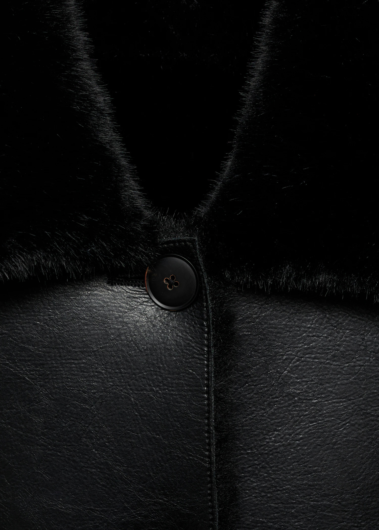 Double-sided leather effect jacket with pockets | Mango (US/MX/AU)