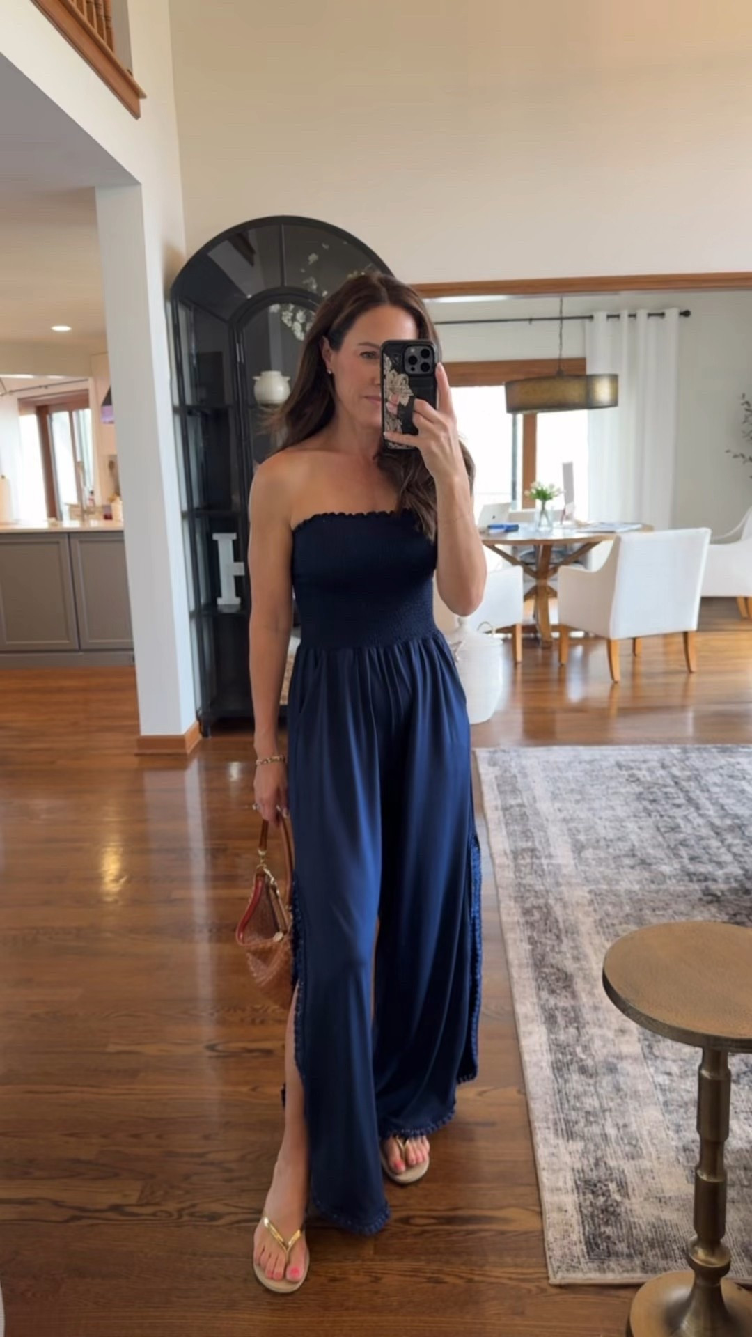 Navy blue jumpsuit XS
Love the tassel detail  

#LTKSeasonal #LTKStyleTip #LTKOver40