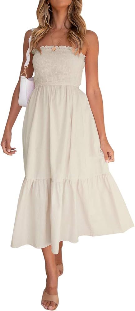 Bohemian Strapless Maxi Dress | Amazon (US)