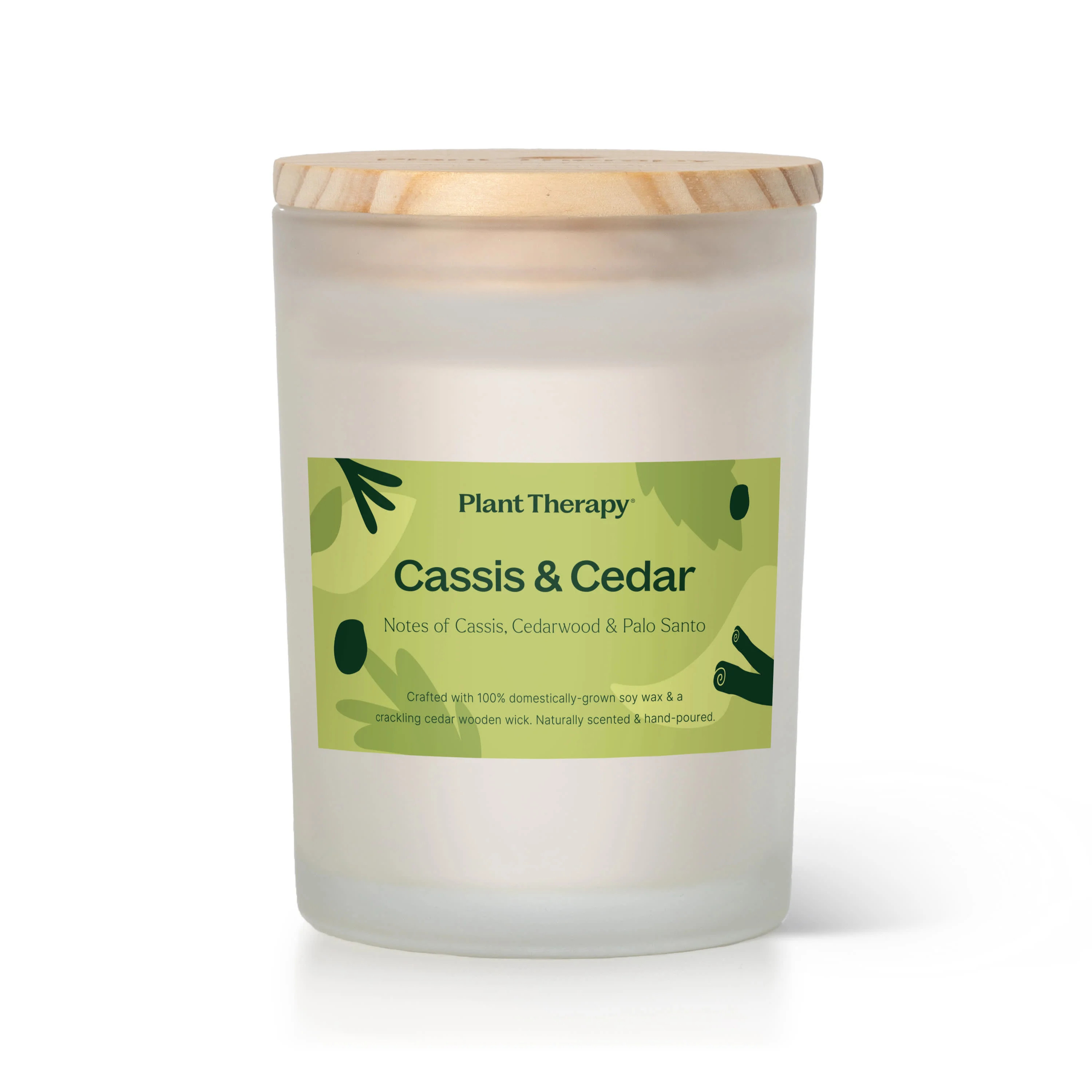 Cassis & Cedar Naturally Scented Candle | Plant Therapy