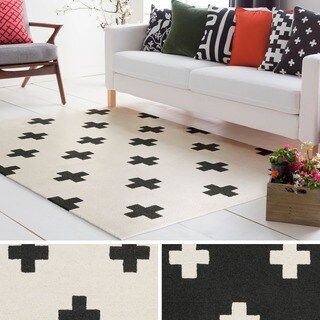 Hand-Tufted Pall Wool Rug - 7'6" x 9'6" - 7'6" x 9'6" - Black/WhiteImage Gallery1 / 8Tap to ZoomP... | Bed Bath & Beyond