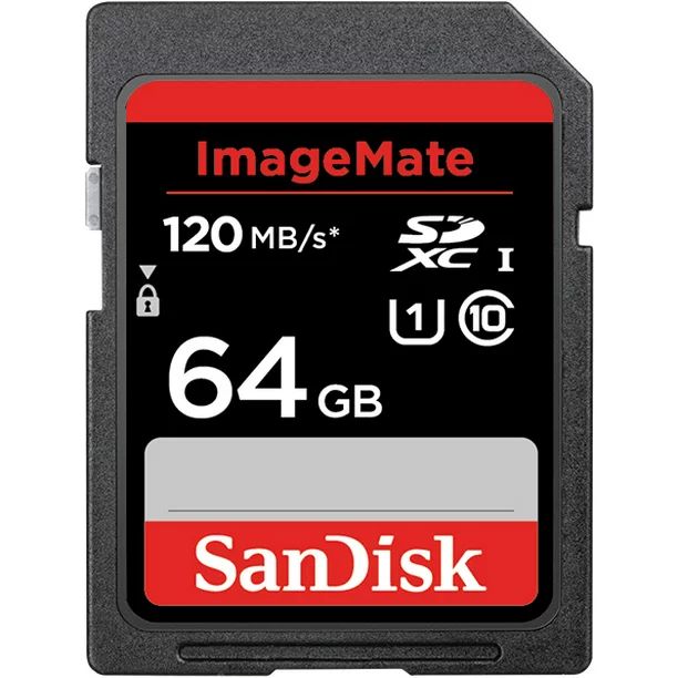 SanDisk 64GB ImageMate SDXC UHS-1 Memory Card - 120MB/s, C10, U1, Full HD, SD Card - SDSDUN4-064G... | Walmart (US)