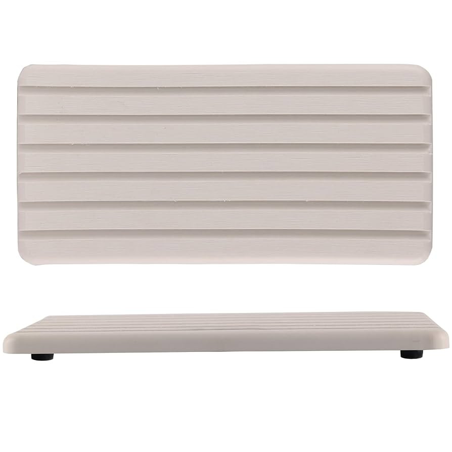 2 PCS Water Absorbent Diatomite Coasters Rectangle, Grooved Design, Water Absorbing Stone Used fo... | Amazon (US)