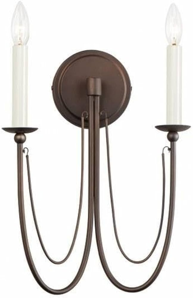 Maxim Plumette - 2 Light Wall Sconce in Traditional Style-16 Inches Tall and 14 Inches Wide-Chest... | Amazon (US)