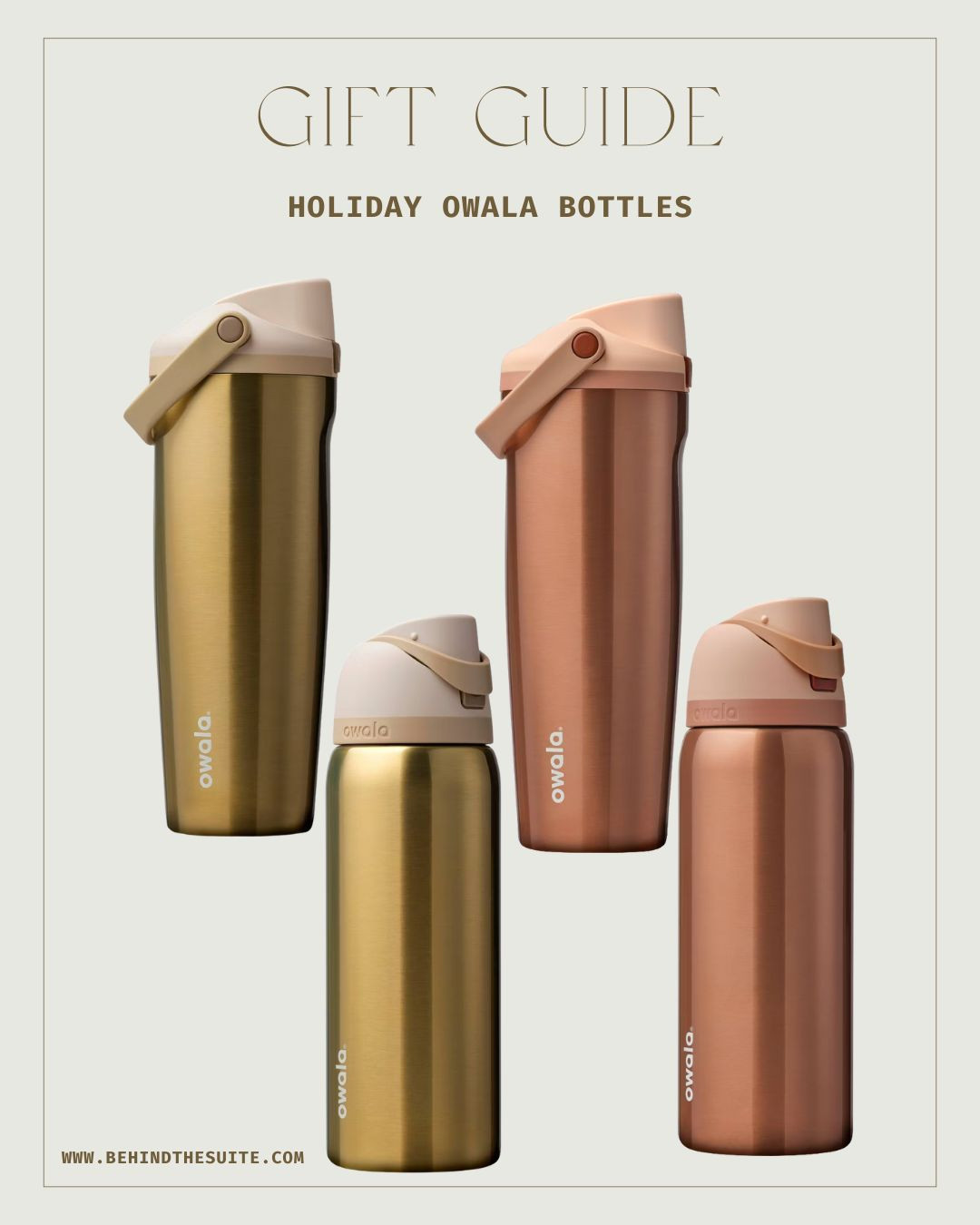 The prettiest Owala Water Bottles! Perfect gift! 

Rose gold| Mettallic| Owala| Trending Water Bottles

Gifts for her| TeacherGifts| Fitness| Wellness Gifts| Holiday Edition| Water Bottles 

 #LTKGiftGuide #LTKHoliday #LTKFindsUnder100