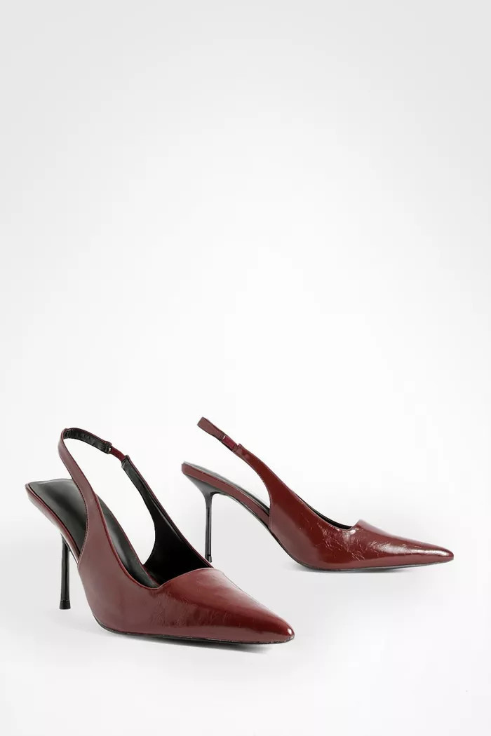 Slingback Extreme Point Pumps | boohoo (US & Canada)