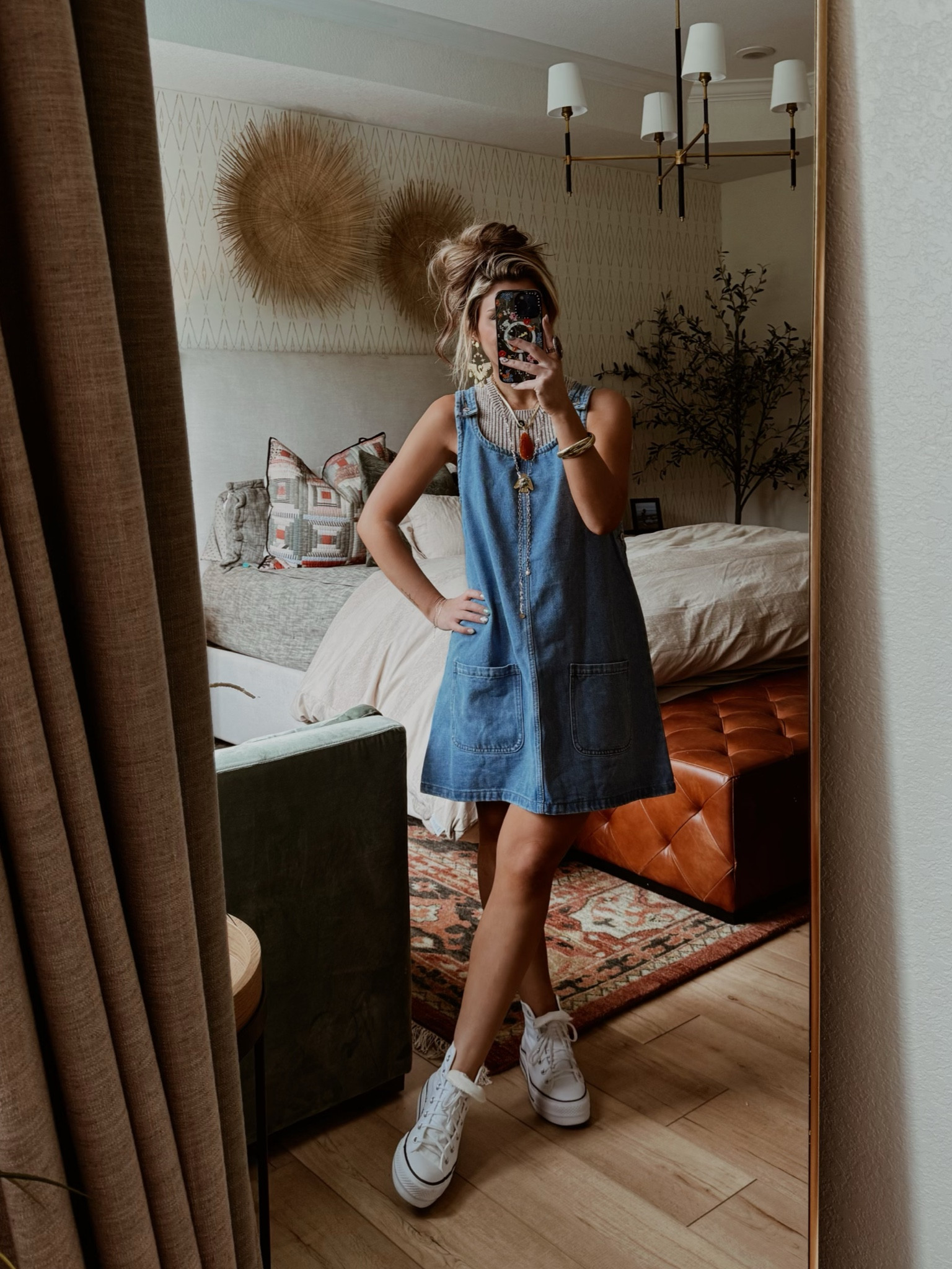 
Dress- Amazon
Sweater Tank- old boutique 
Sneakers- Converse 
Bird Bolo- twisted silver 
Red Stone Necklace- Goldie Lew 
Evil Eye- Ragen Jewels 
Earrings- Mountain Maiden Co 
Bracelets- Victoria Emerson
Purse- Gypsy Soul- Local Boutique in VA Beach 

#LTKFindsUnder100 #LTKFindsUnder50 #LTKStyleTip