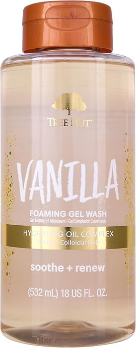 Tree Hut Vanilla Foaming Gel Wash, Hydrating & Moisturizing Body Wash with Shea Butter & Nourishi... | Amazon (US)