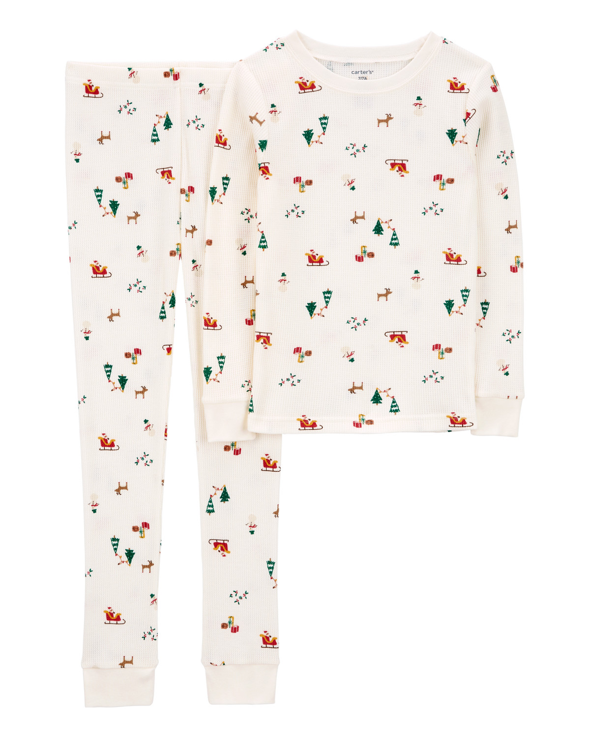 Kid 2-Piece Christmas Print Thermal Pajamas - Carter's | Carter's | Carter's Inc