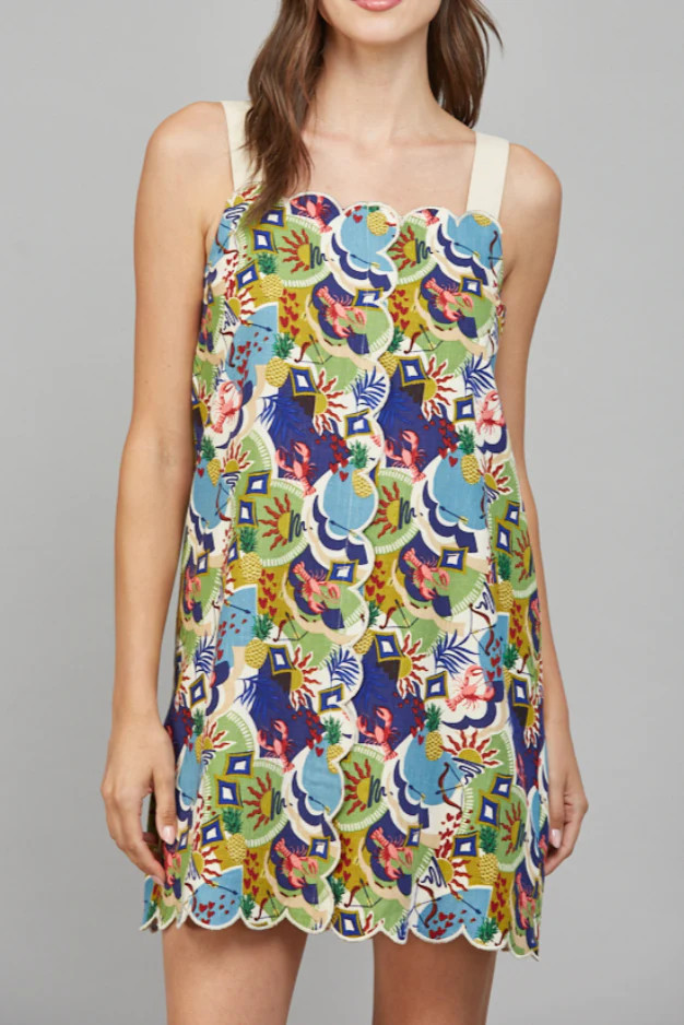 Addison Scallop Edge Mini Dress | MTT Collective