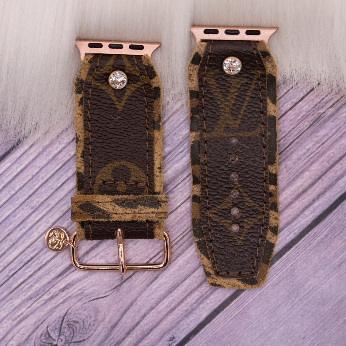 Perfectly Imperfect - (Size 1) Sivella Band in Upcycled Lv Monogram With Logo (Apple Watch 38/40/... | Sparkl