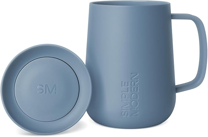 Simple Modern Voyager Signature Mug | Travel Coffee Tumbler with 360° Lid and Handle | Ceramic-L... | Amazon (US)